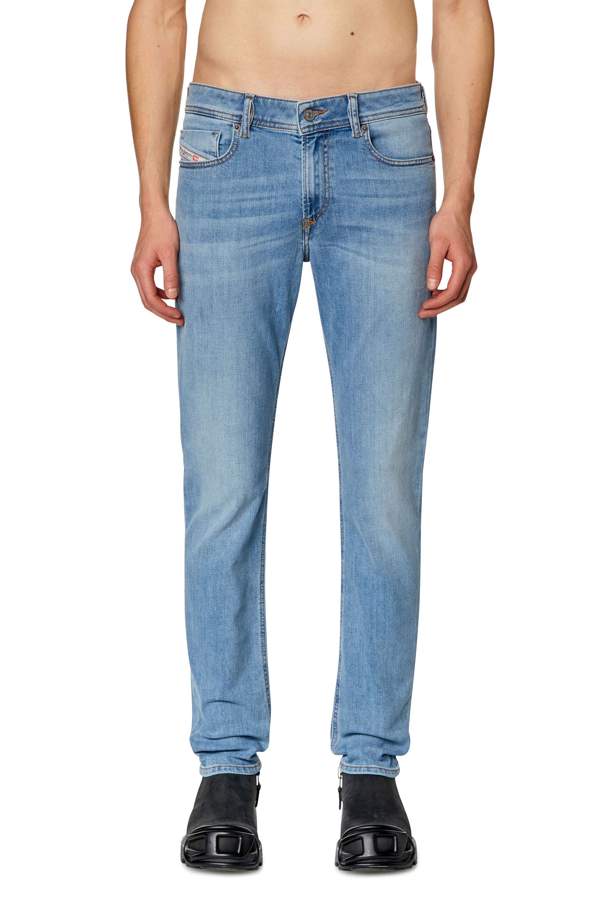 Diesel - Skinny Jeans 1979 Sleenker 09H62 Uomo, Blu Chiaro - Image 2