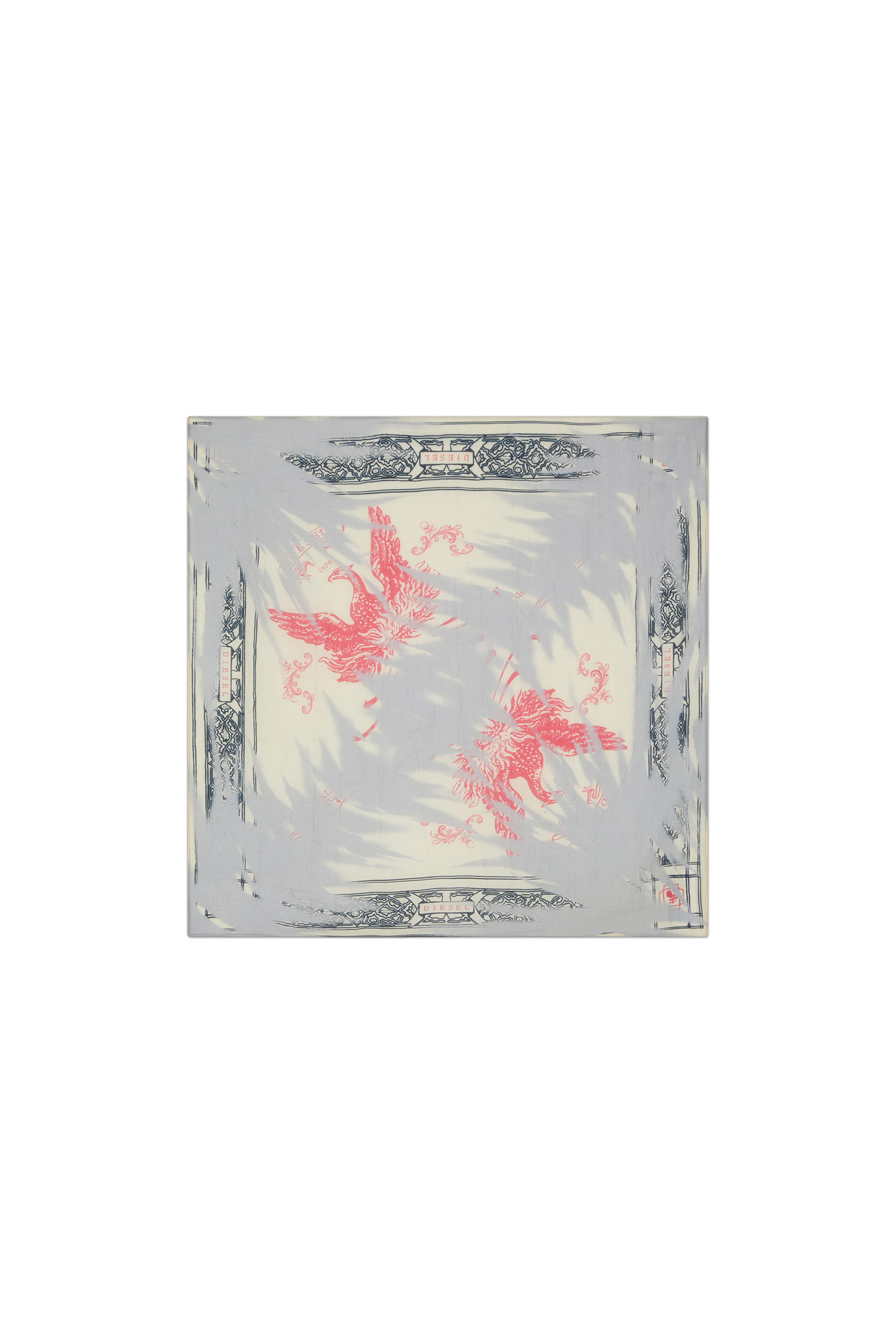 Diesel - S-ANTA, Sciarpa con stampa Eagle Bandana Uomo in Multicolor - 1