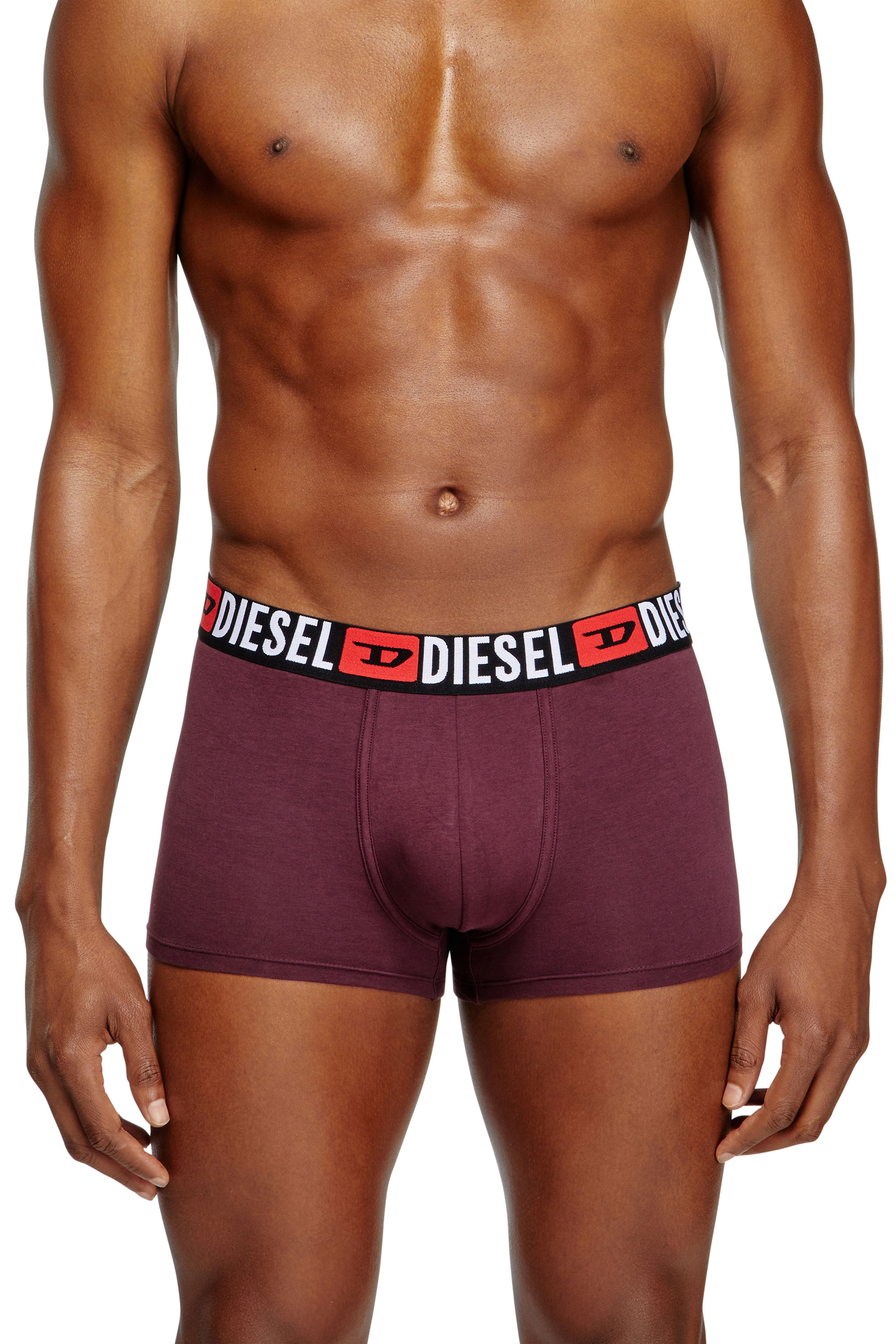 Diesel - UMBX-DAMIENTHREEPACK, Set di tre boxer con elastico in vita con logo all-over Uomo in Multicolor - 3