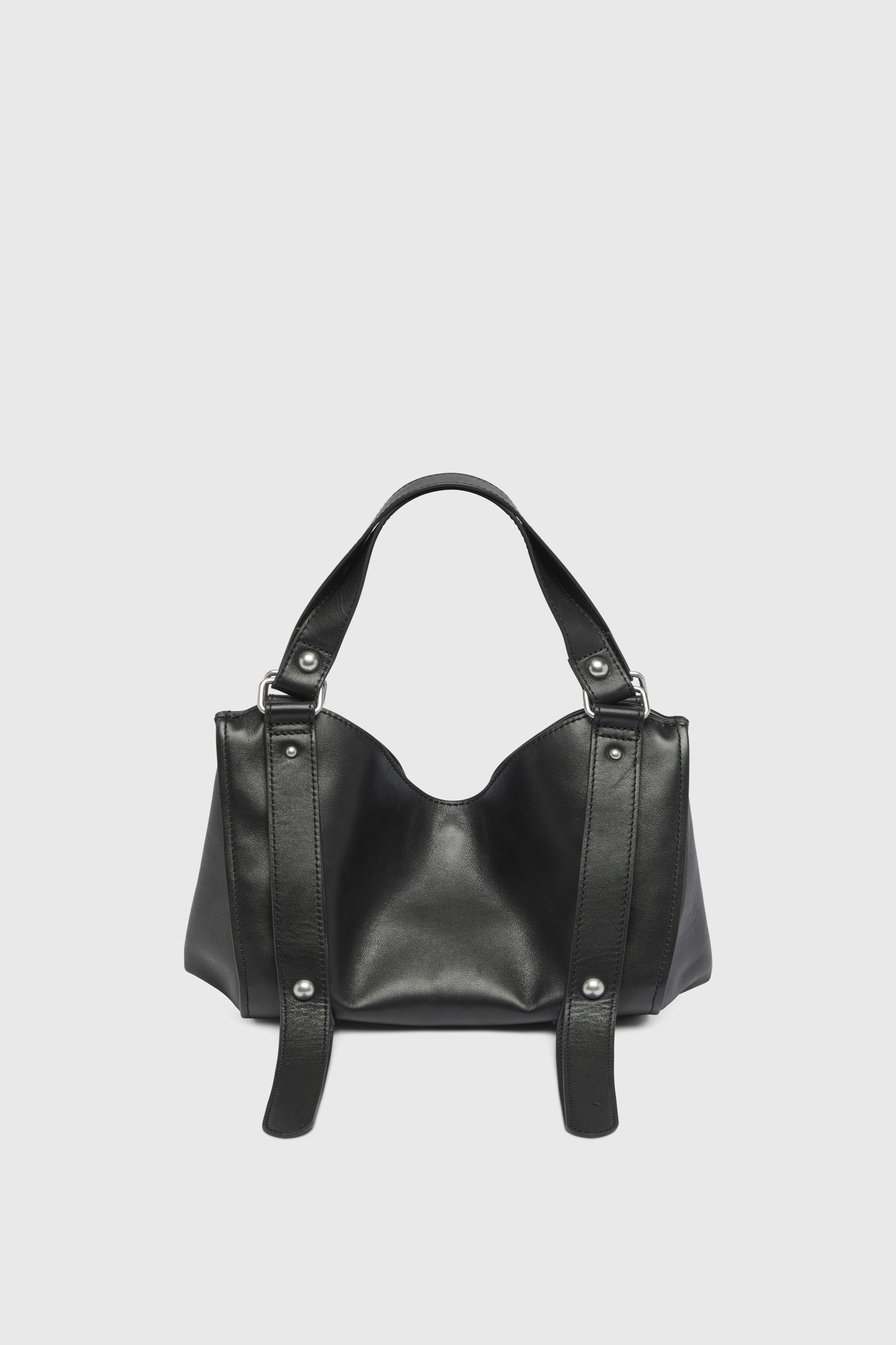 Diesel - D-ONE TOPHANDLE S, D-One-Borsa piccola a mano in pelle trattata Donna in Nero - 2