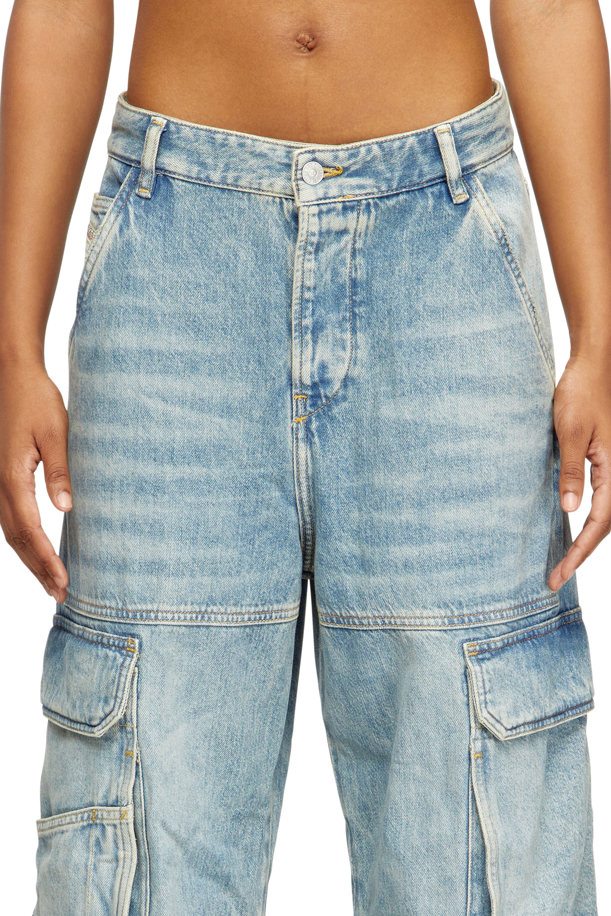 Diesel - Relaxed Jeans 1996 D-Sire 0DBCX Donna, Blu Chiaro - Image 4