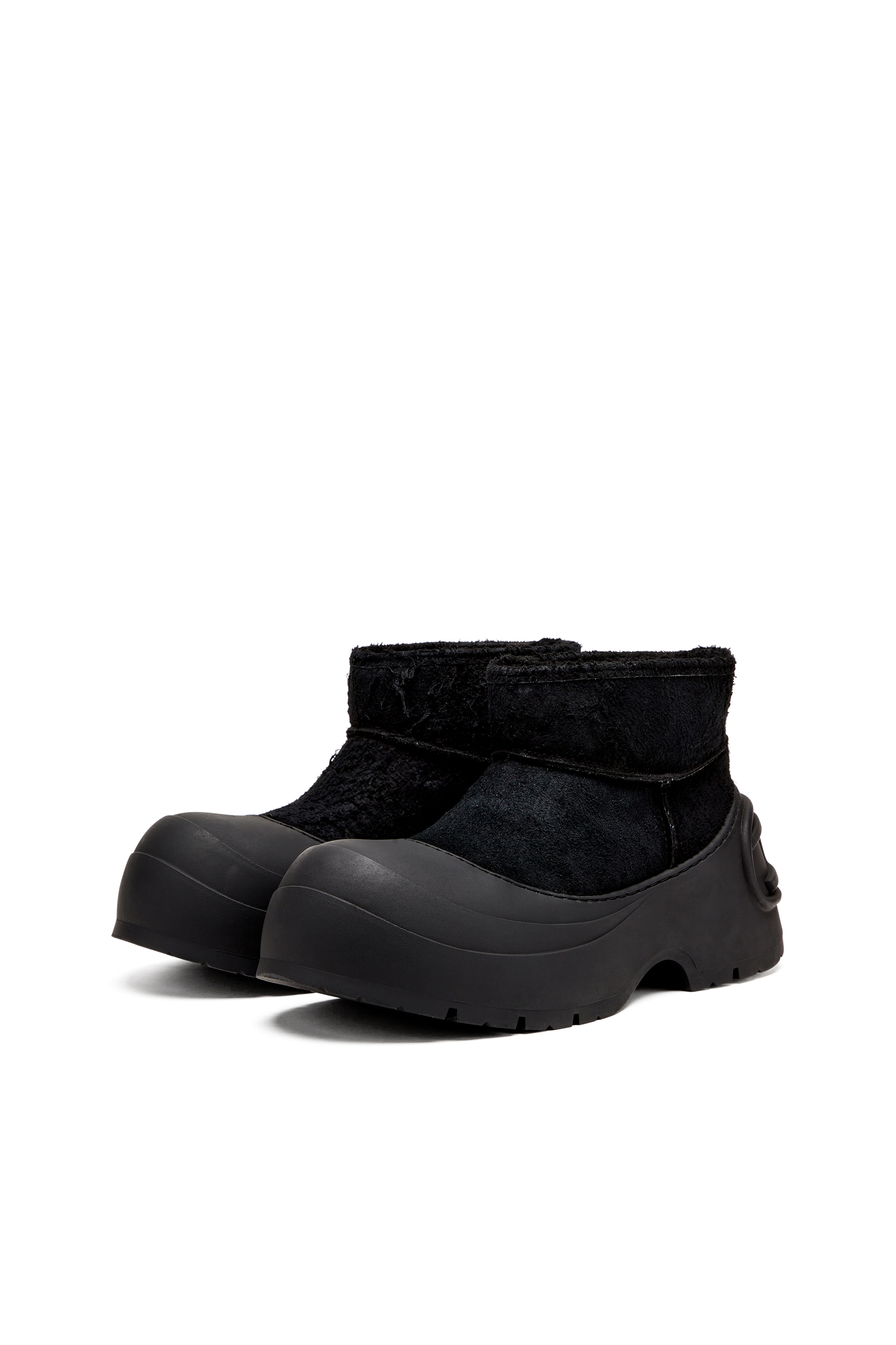 Diesel - D-DONALD MONTONE, Stivaletto chunky con suola carrarmato Uomo in Nero - 8