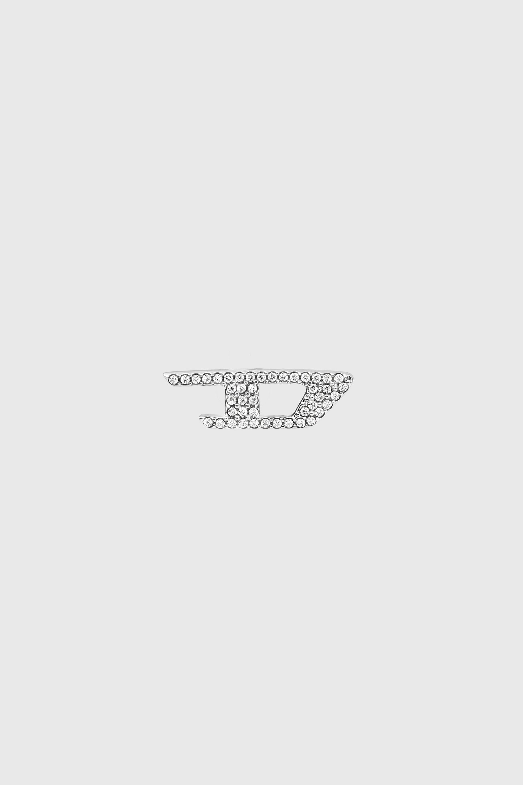 Diesel - DX1630040 JEWELLERY, Orecchino a lobo in acciaio con dettagli luminosi Unisex in Argento - 2