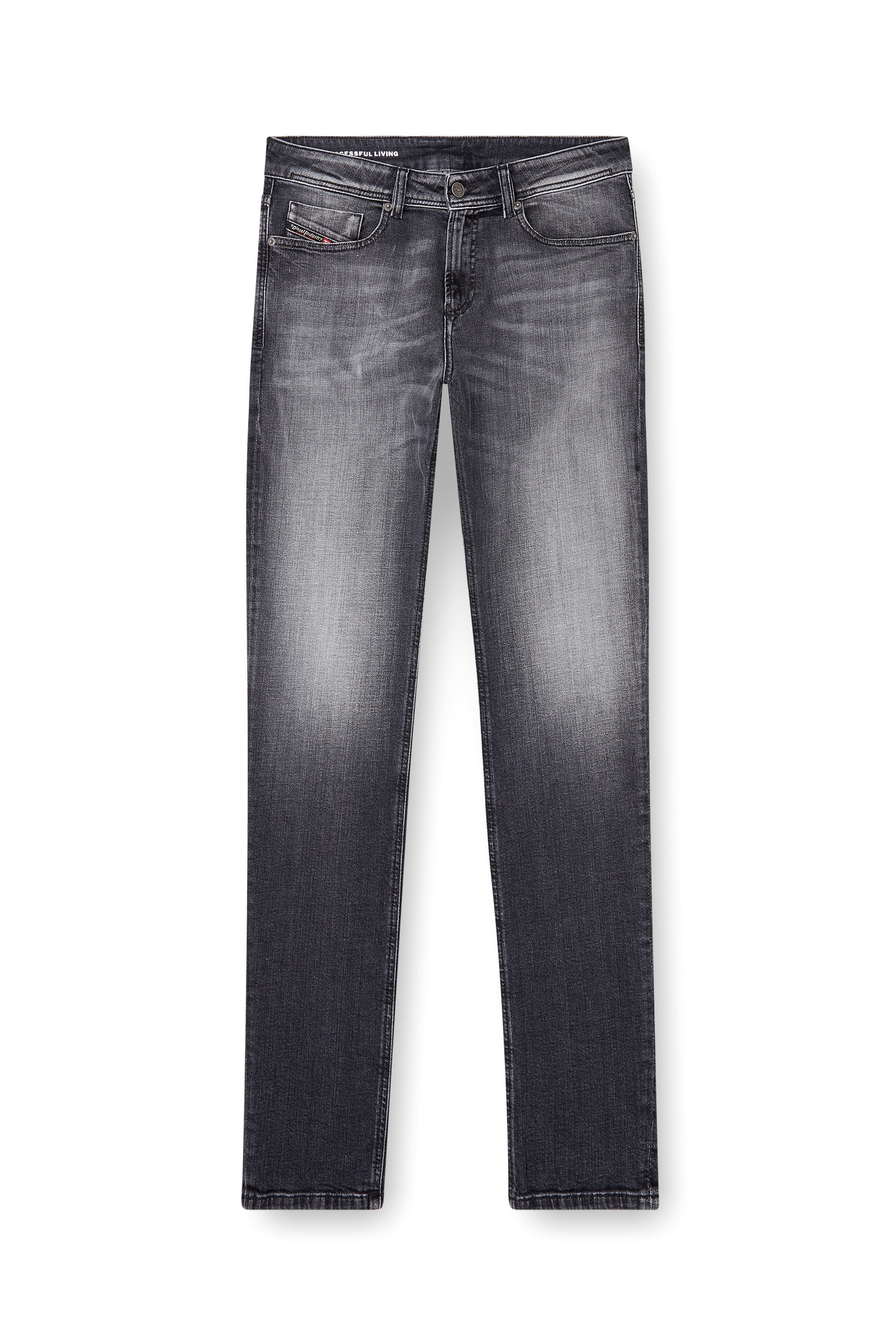 Diesel - Skinny Jeans 1979 Sleenker 09L01 Uomo, Nero/Grigio scuro - Image 3