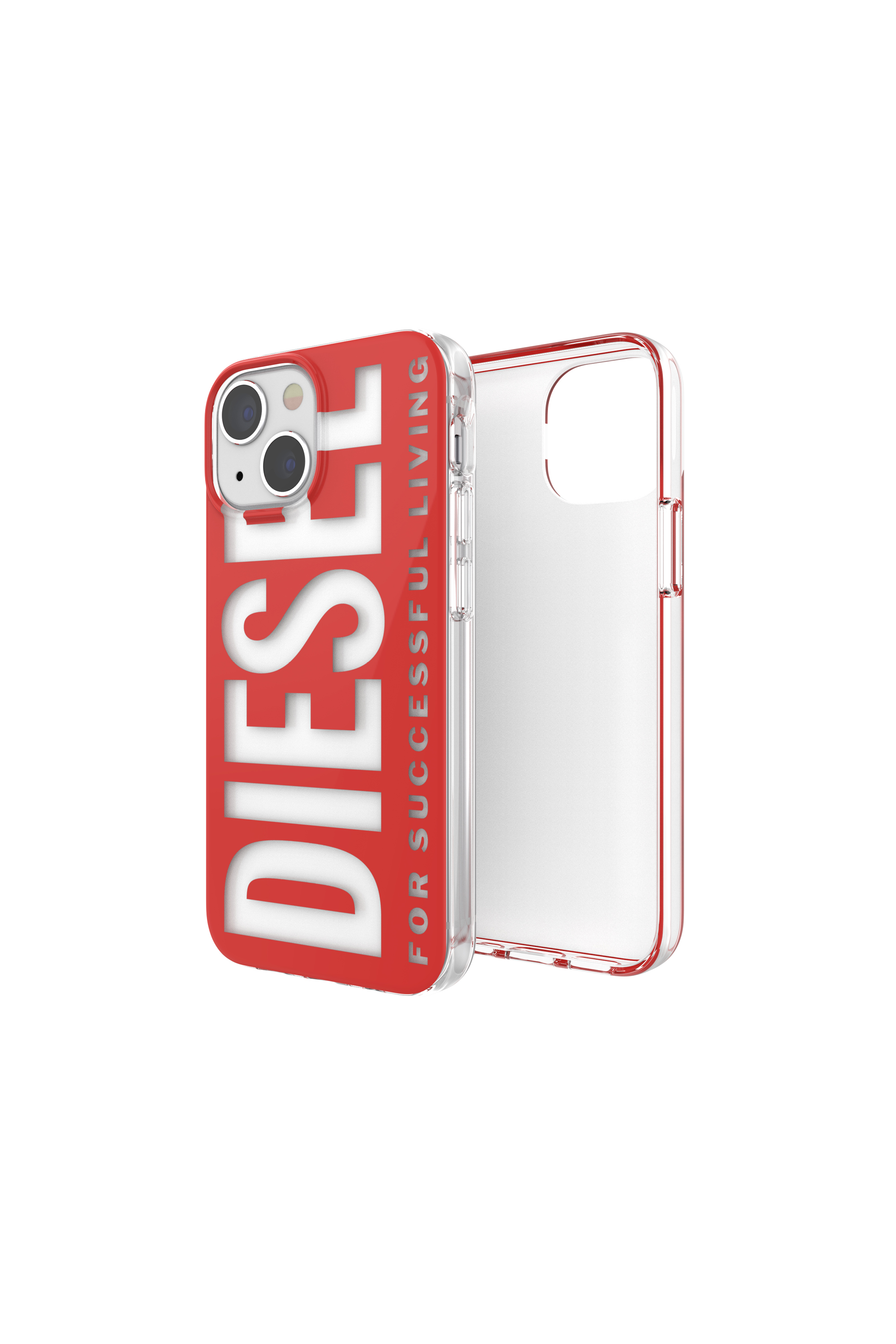 Diesel - 47201 STANDARDASE, Cover translucida in TPU per iPhone 13 mini Unisex in Rosso - 1