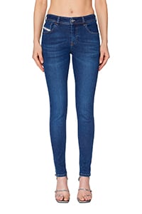 Amazon Moda Donna Abbigliamento Pantaloni e jeans Jeans Jeans skinny Venice Mid Rise Skinny Jean Donna 34 Blu scuro 